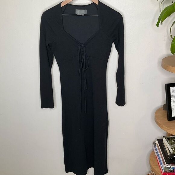 Anthropologie Front Tie Maxi Dress - Picture 3 of 10